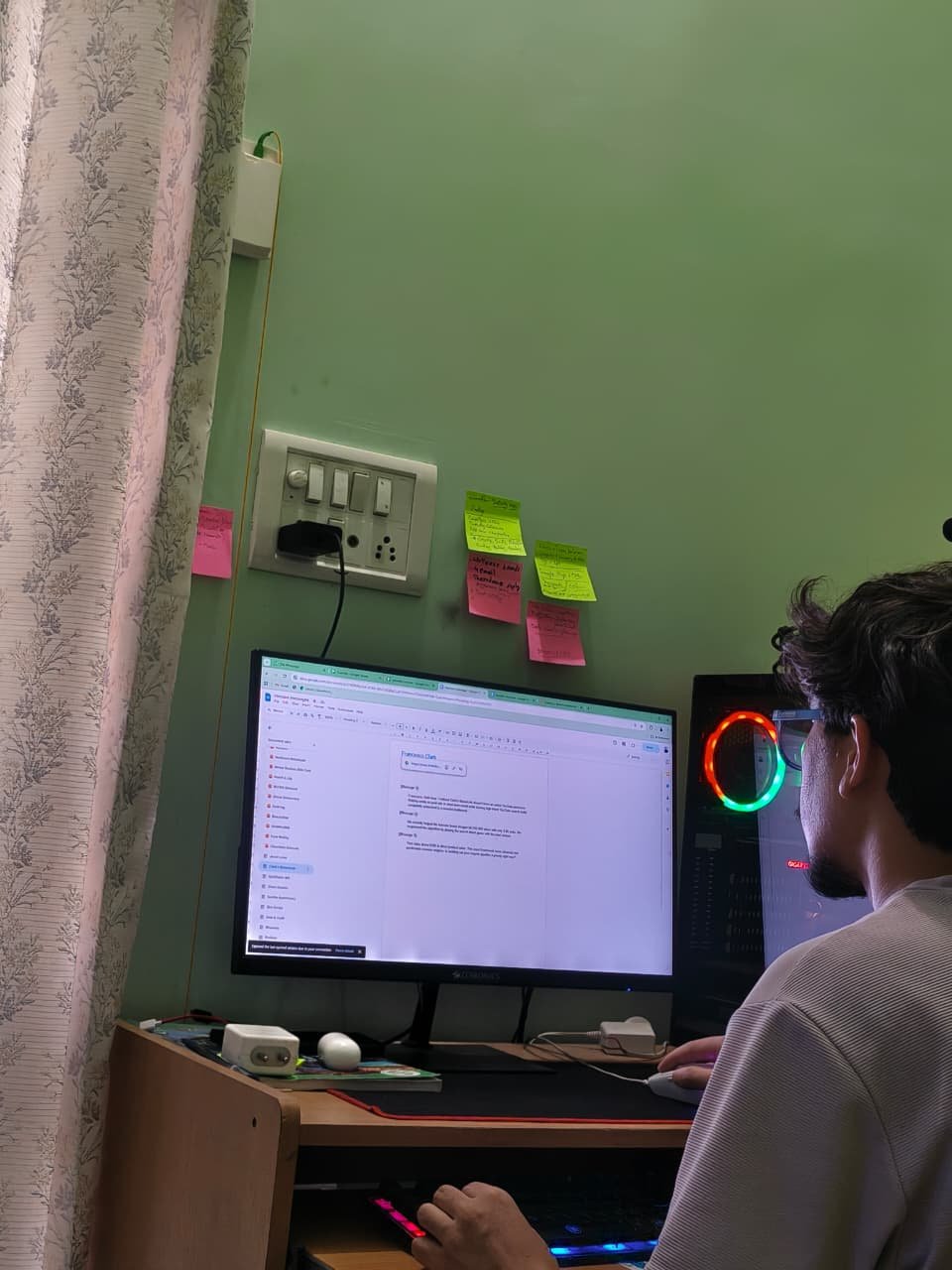 Akash at work